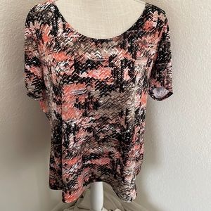 Woman’s Kim Rogers Short Sleeve Top Size 2X.